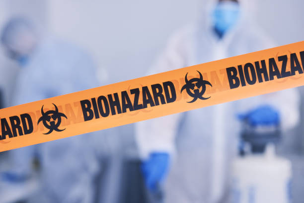 Professional Biohazard Cleanup technician working in Grandview, OH